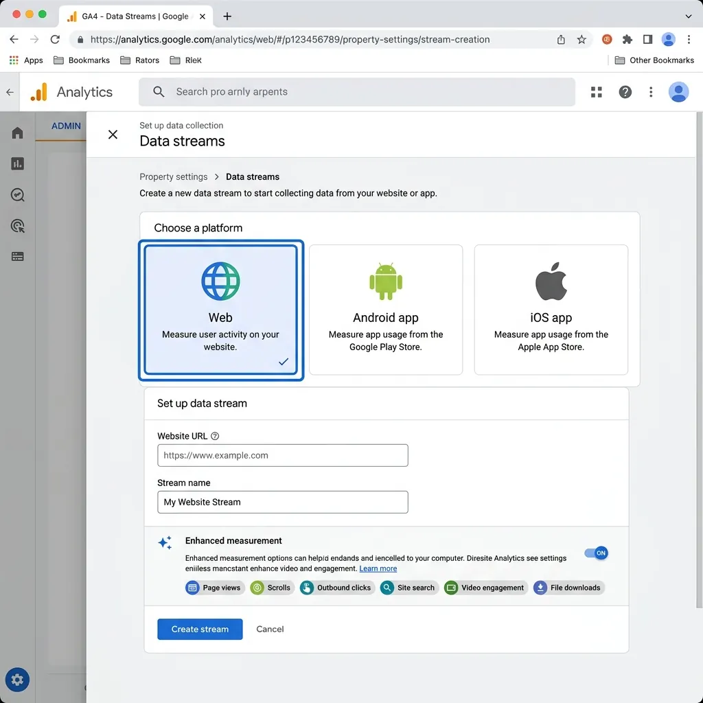 اختيار منصة Web